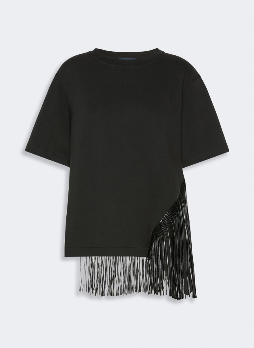 Sportmax Spdsponda fringed T-shirt