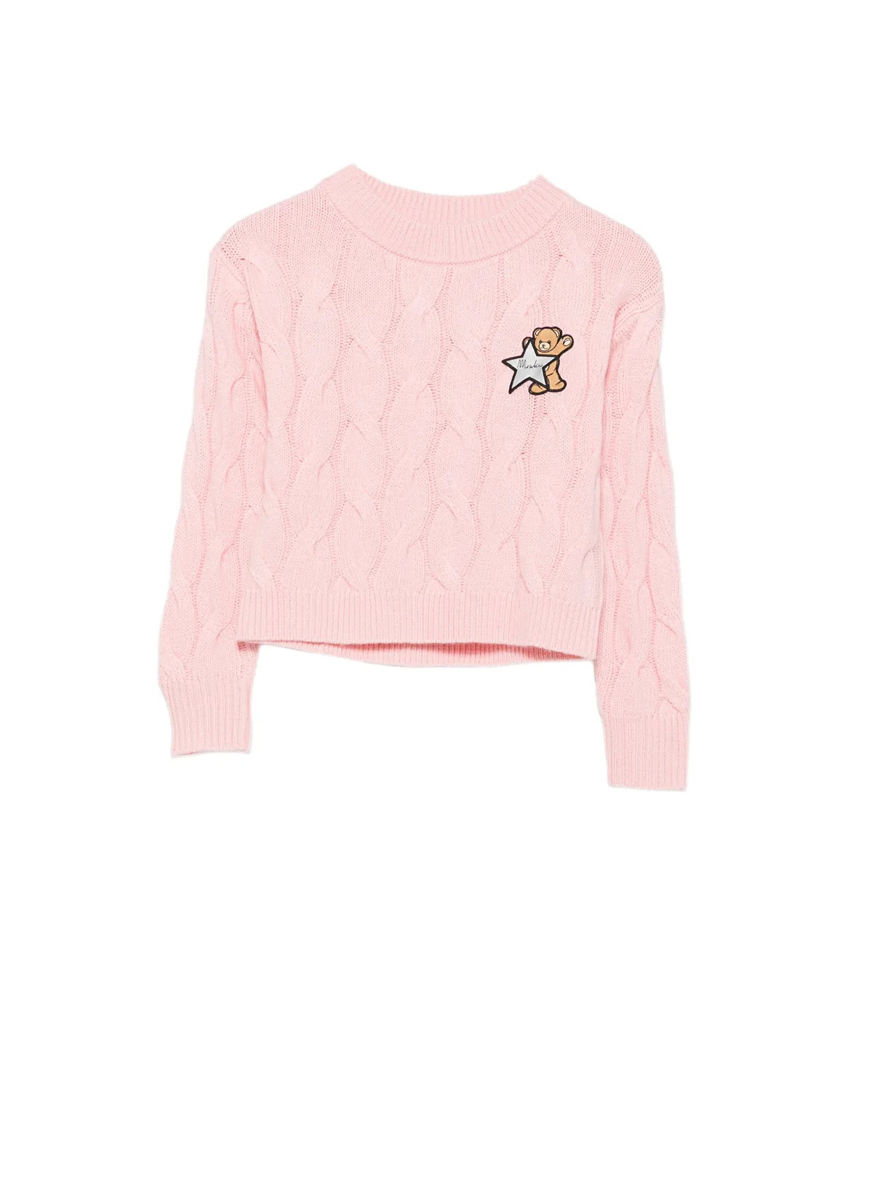 Пуловер с кашмир Teddy Bear Moschino Kids