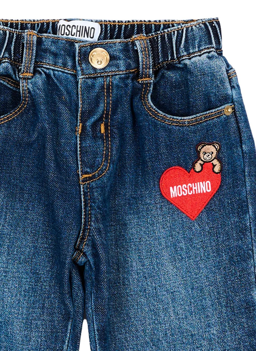 Moschino Kids jeans with Teddy Bear print
