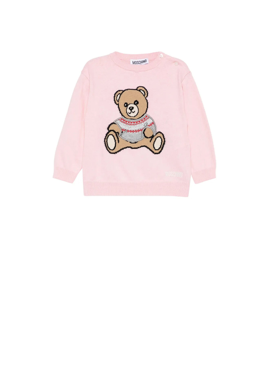 Пуловер с бродерия 'Teddy Bear' Moschino Kids