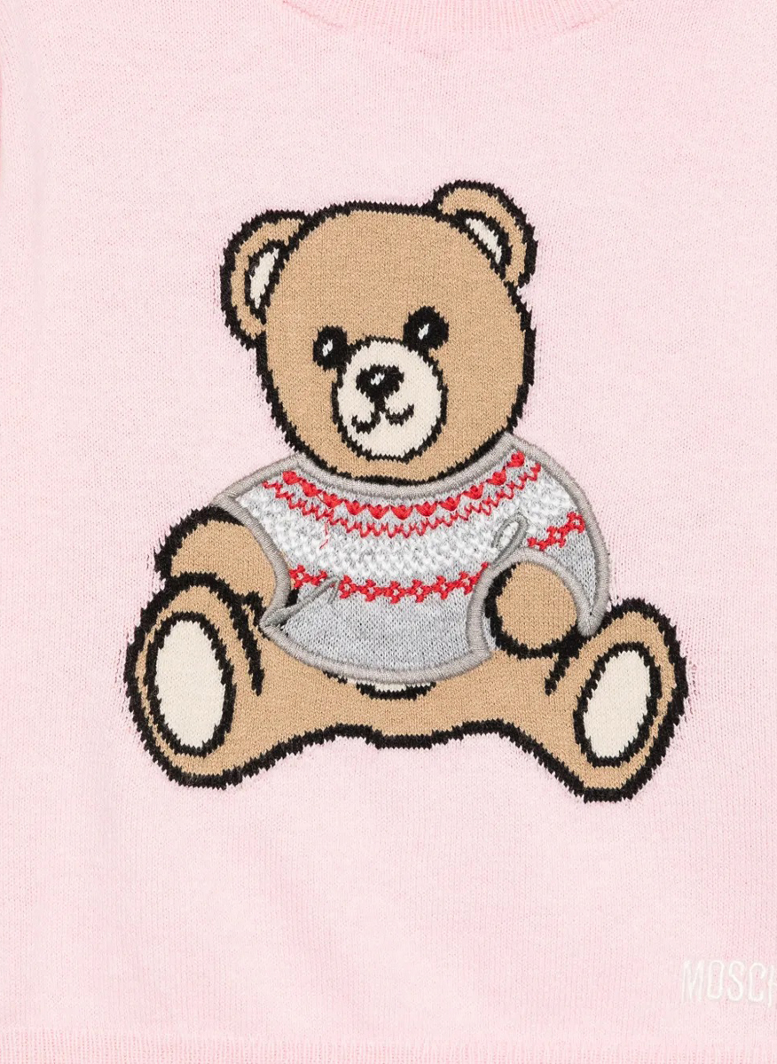 Пуловер с бродерия 'Teddy Bear' Moschino Kids