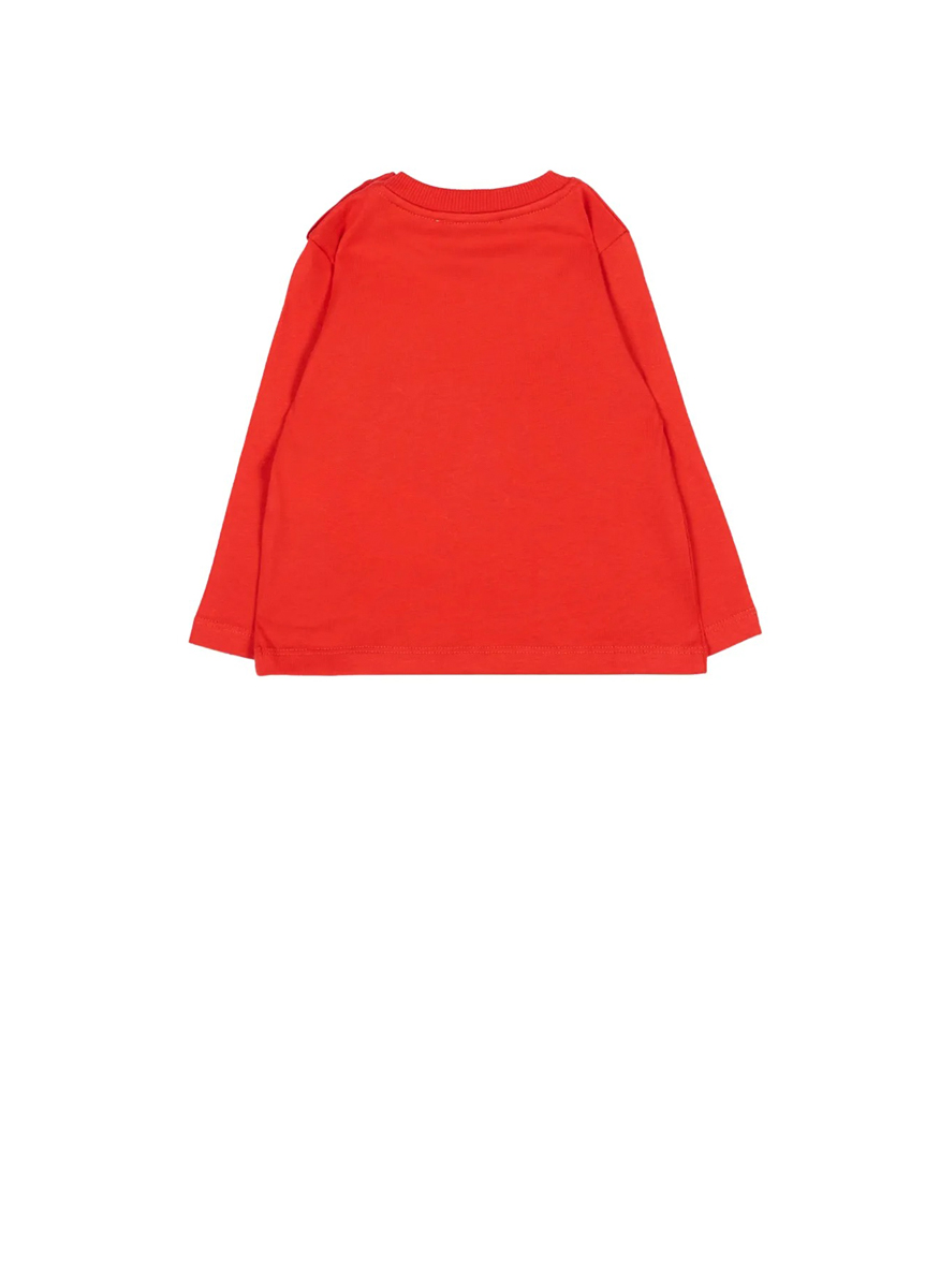 Памучна блуза с принт `Teddy` Moschino Kids