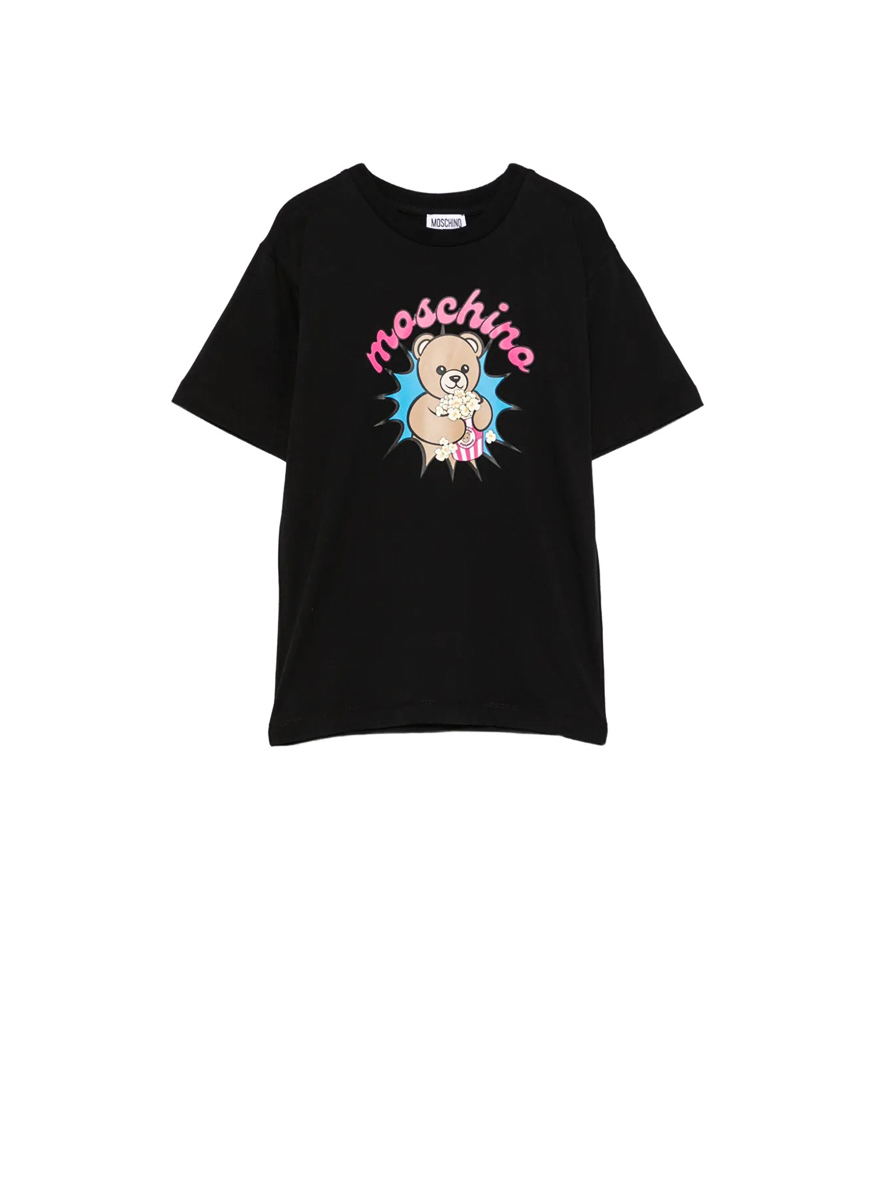 Тишърт с принт Moschino Kids