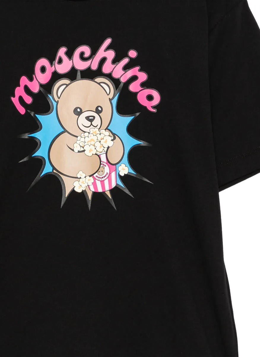 Тишърт с принт Moschino Kids