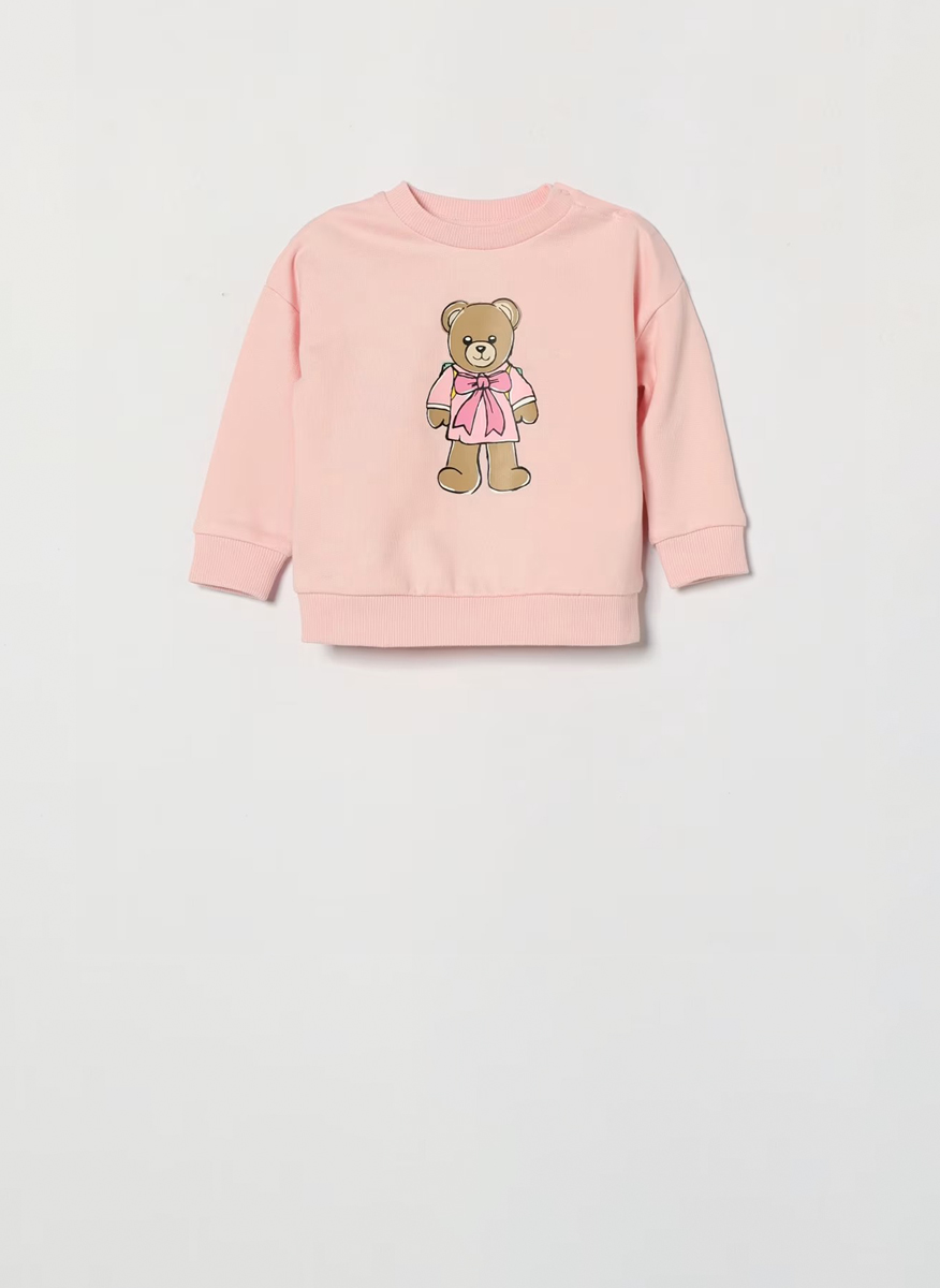 Суитшърт с `Teddy` принт Moschino Kids
