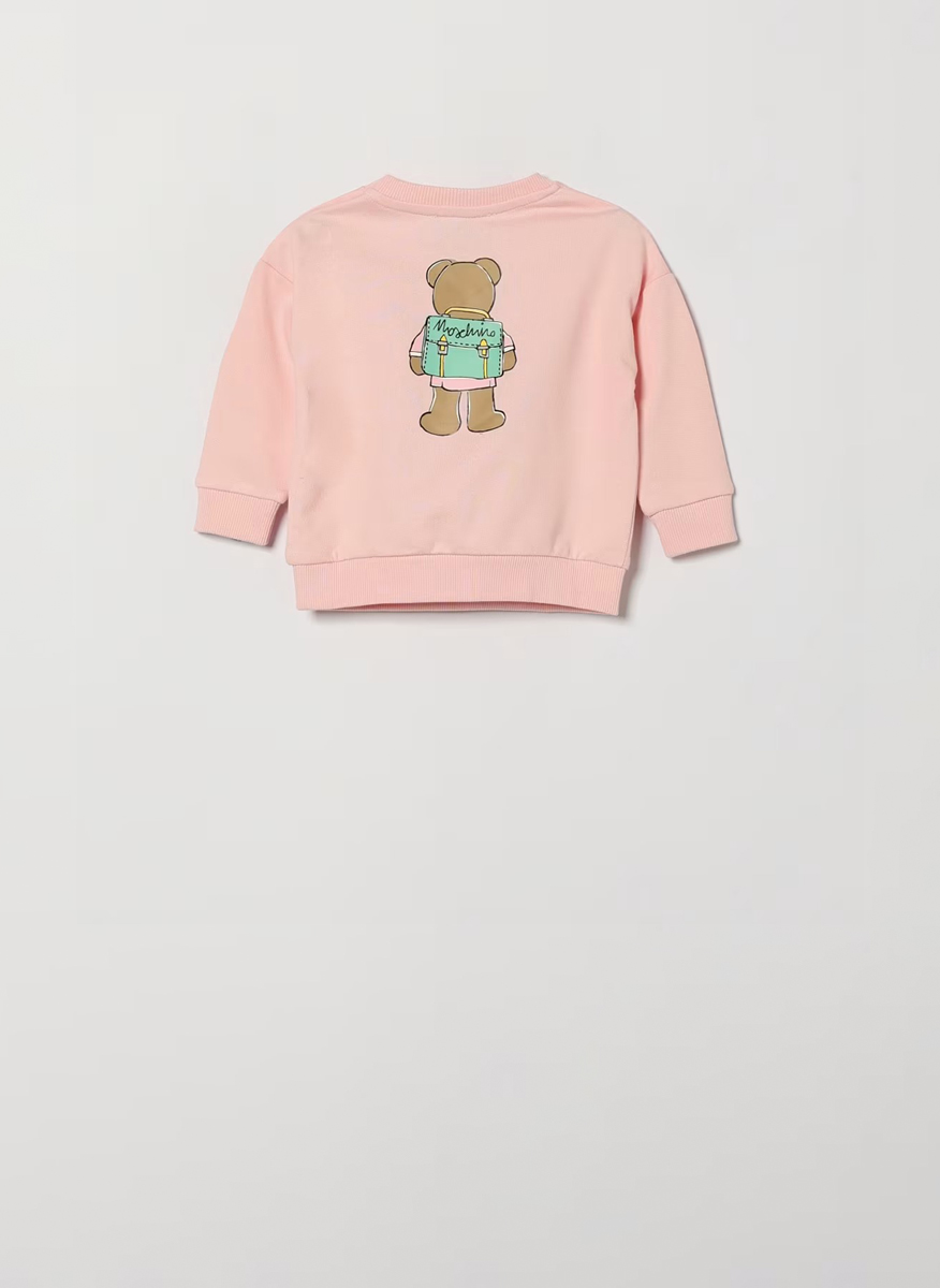 Суитшърт с `Teddy` принт Moschino Kids