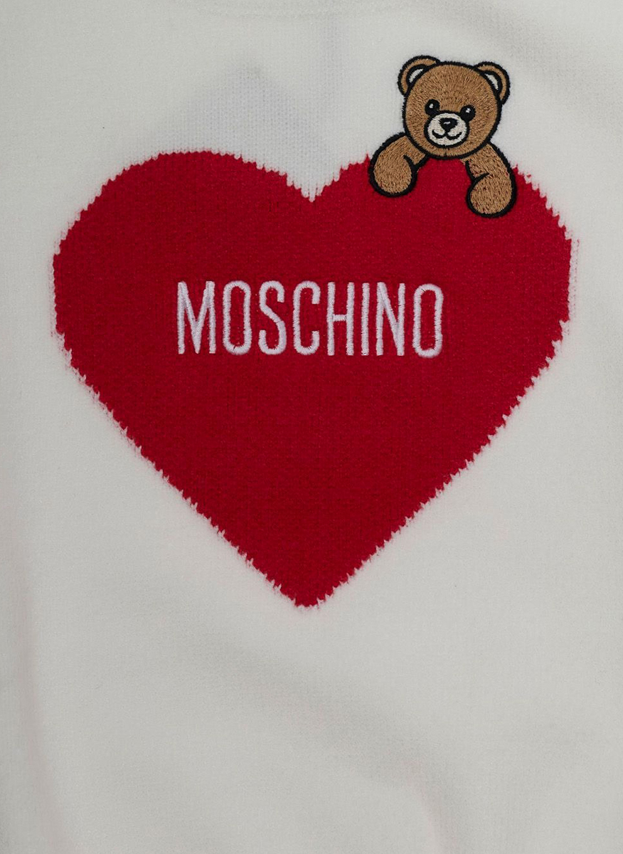 Пуловер с 'Teddy Bear heart' Moschino Kids