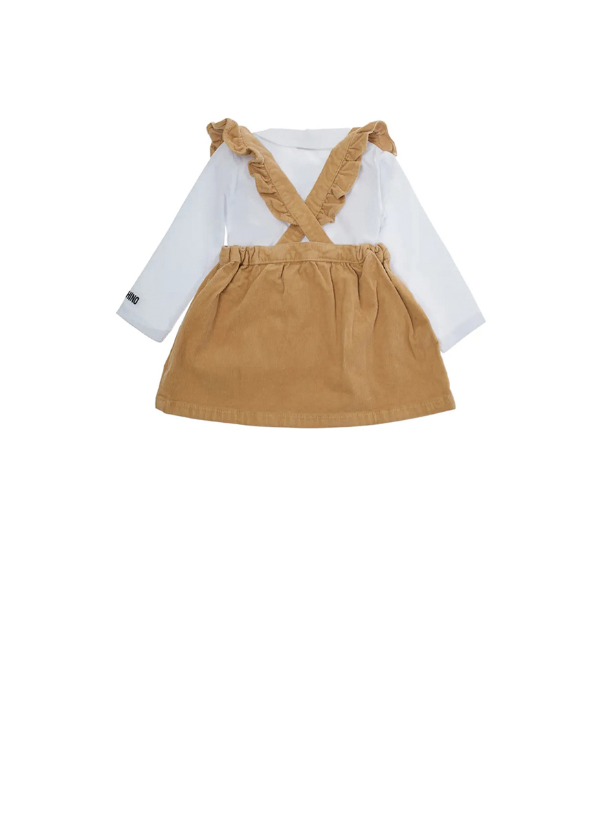 Сет с рокля от кадифе Moschino Kids