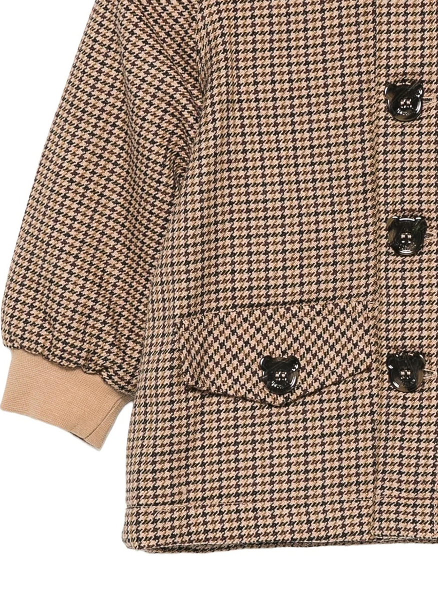 Яке от вълна с качулка Moschino Kids