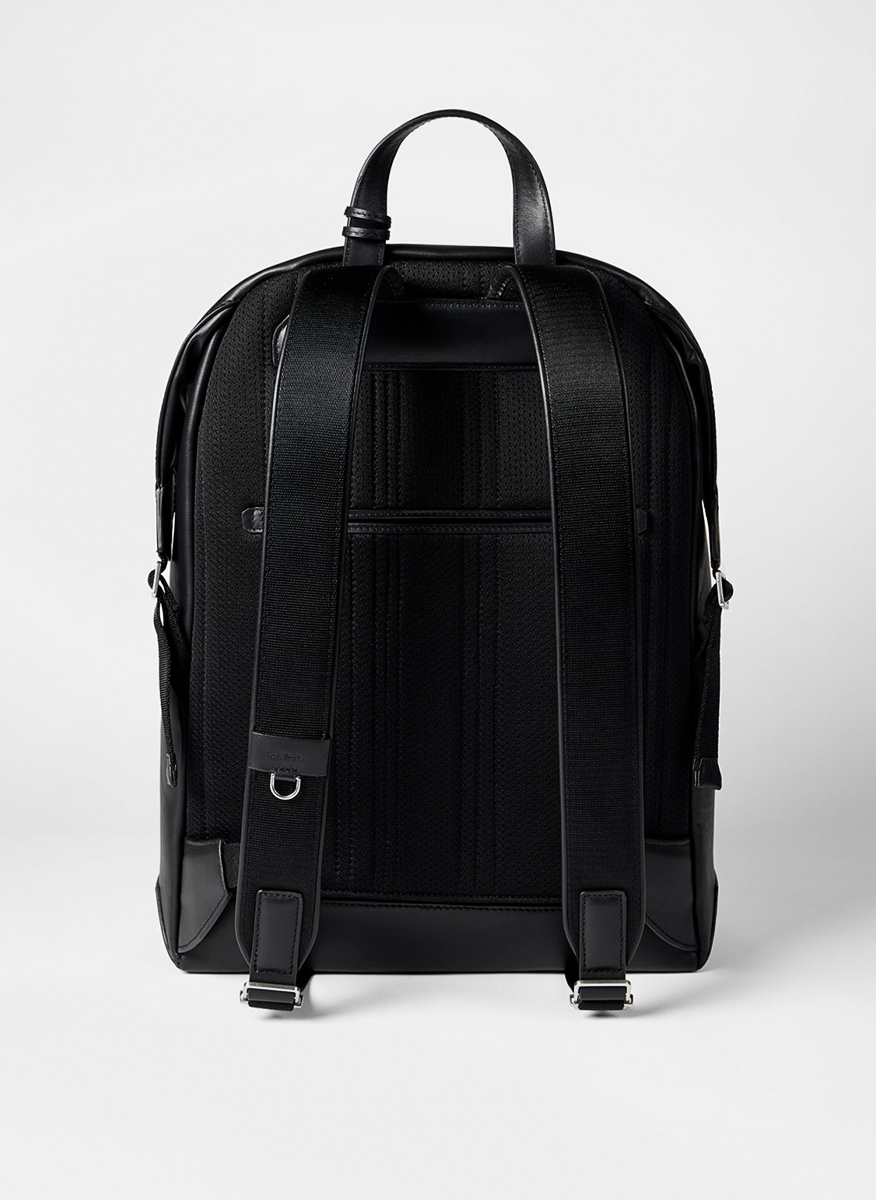 Кожена раница с детайл 'Signature Stripe' Paul Smith