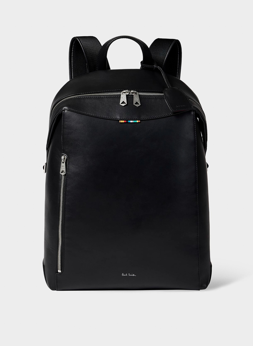 Кожена раница с детайл 'Signature Stripe' Paul Smith