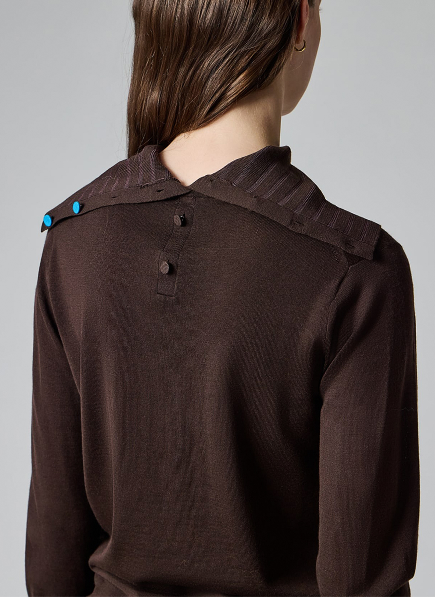Фин пуловер с контрастни детайли Paul Smith