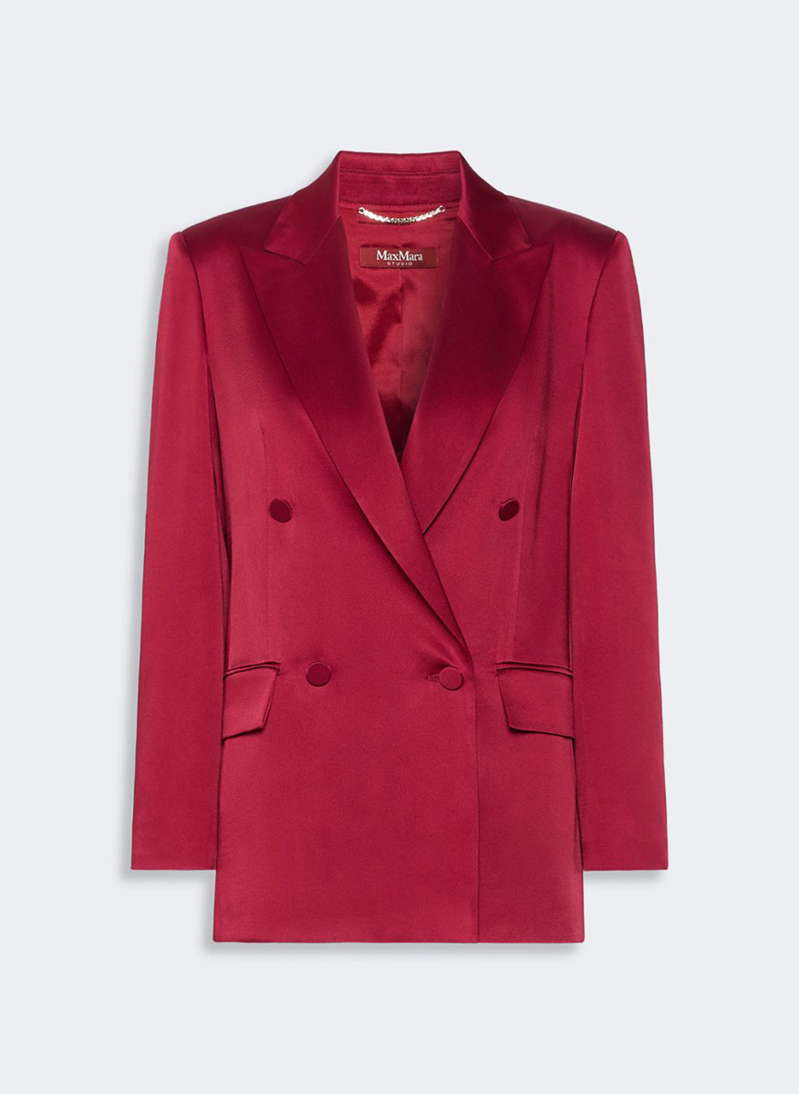 Max Mara Studio Msearca satin blazer