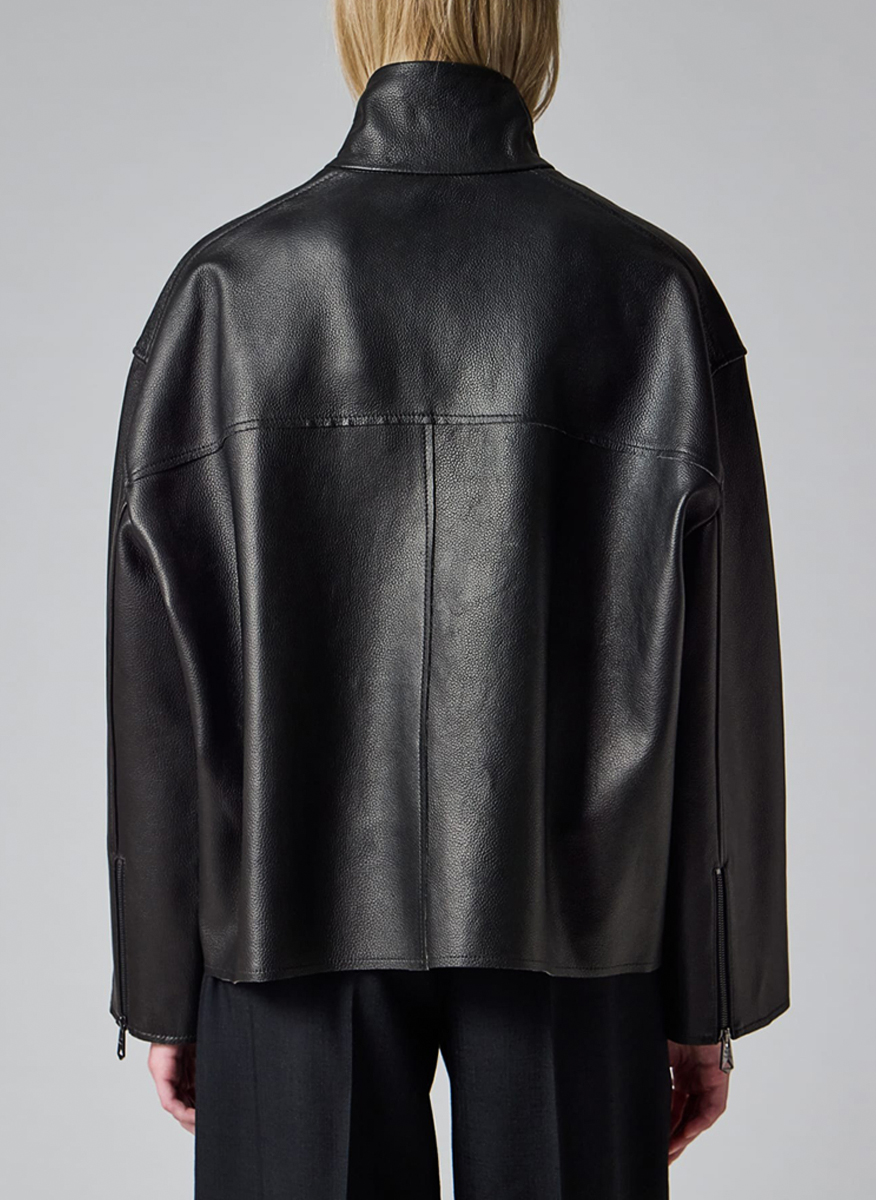 Кожено яке 'Oversized fit' Paul Smith
