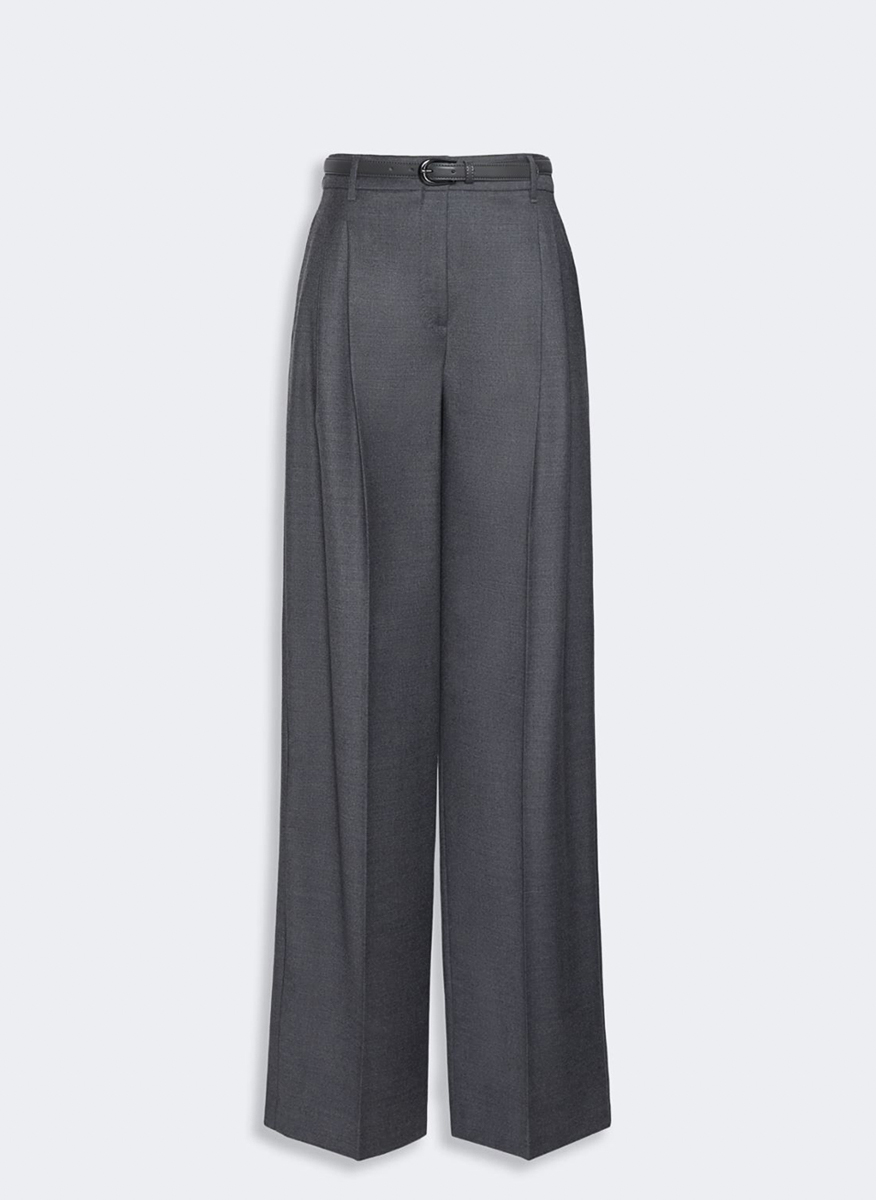 Панталон от фина вълна Max Mara Studio Mstlago