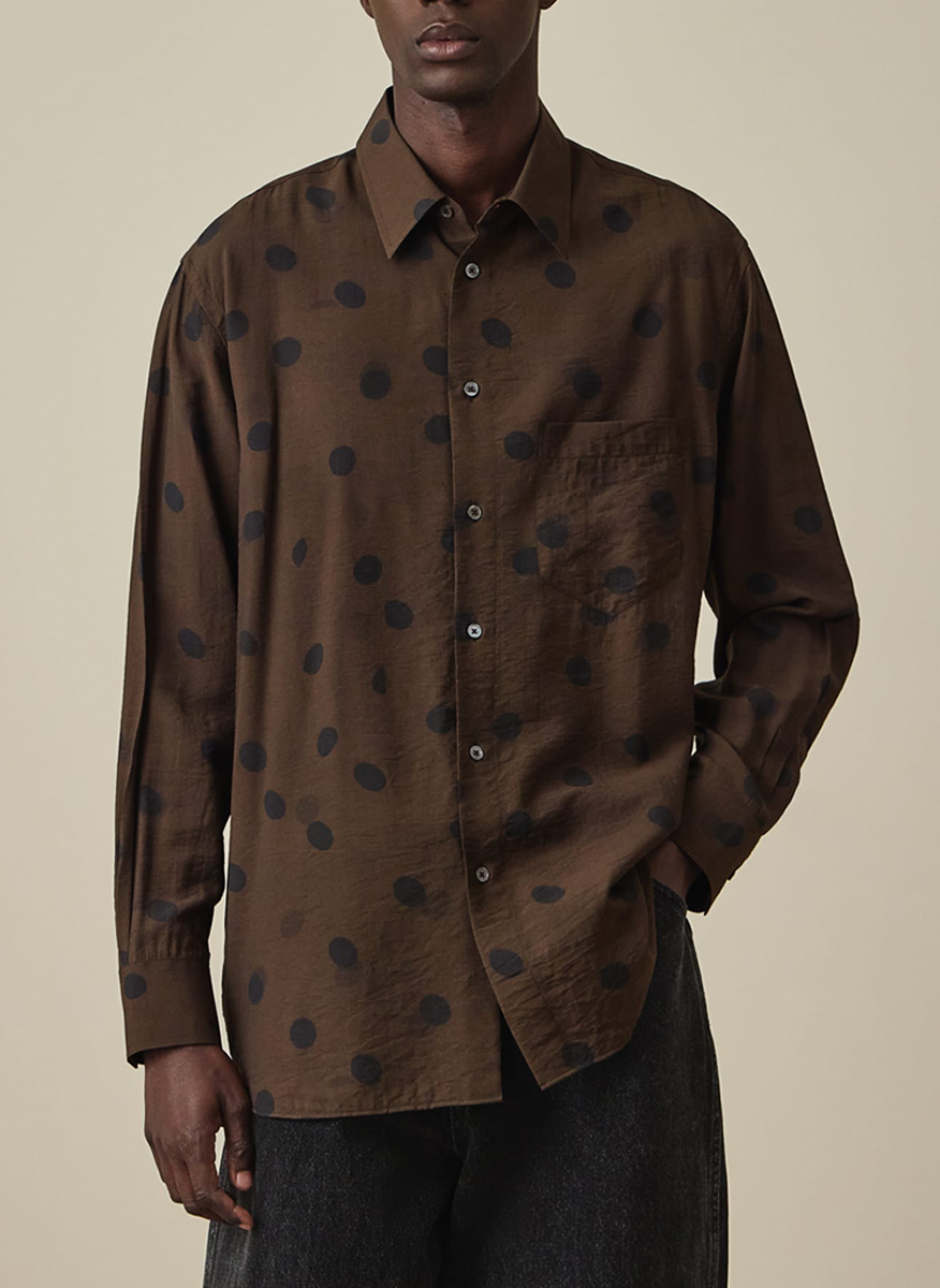 Риза с принт 'Shadow Polka' Paul Smith