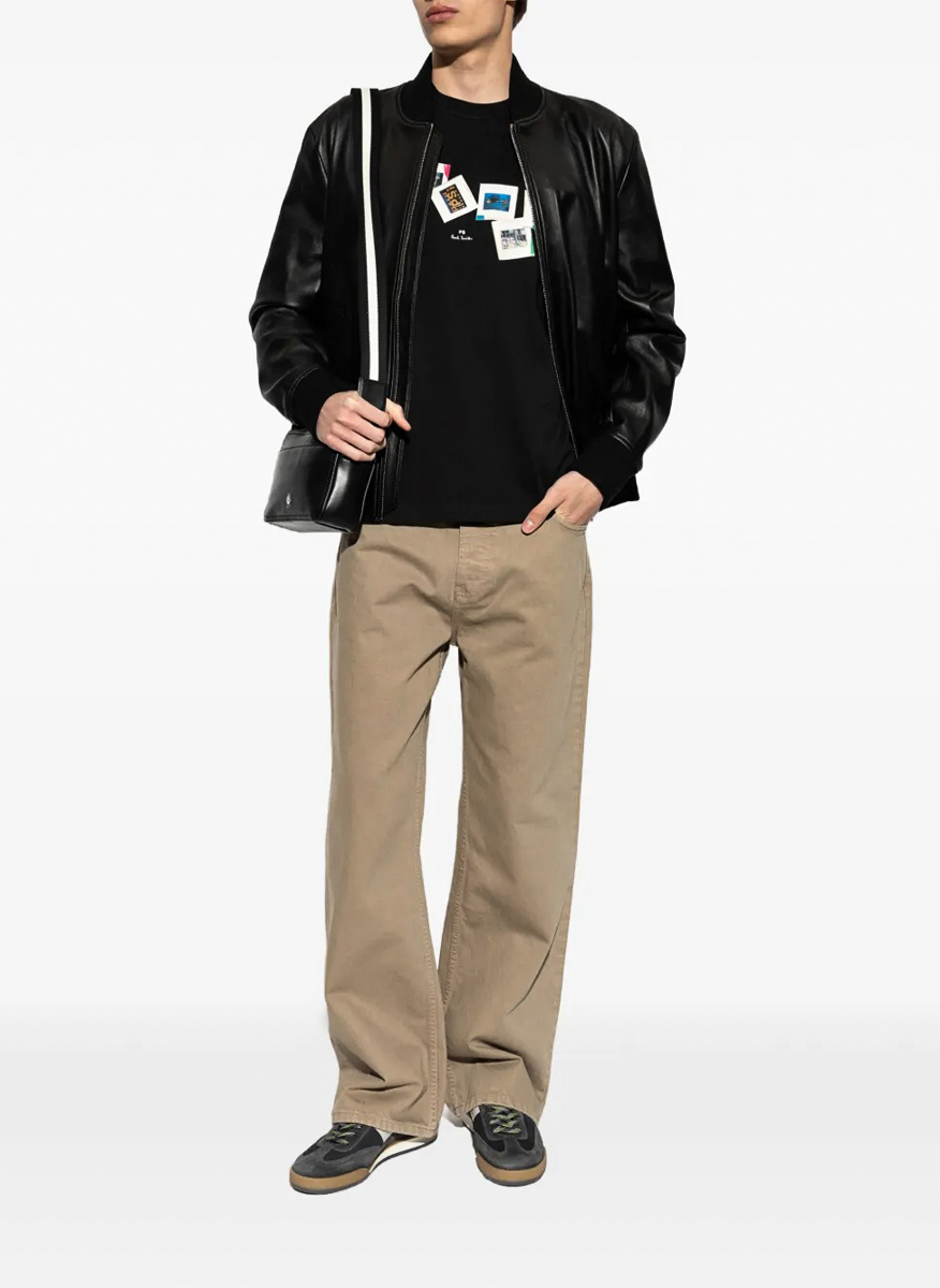 Paul Smith leather bomber jacket