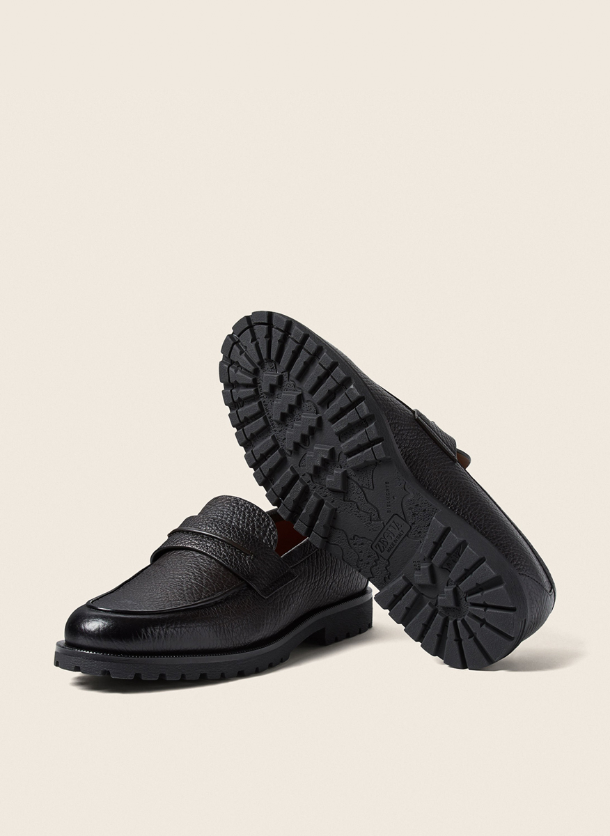 Zegna 'Pioggia' leather loafers