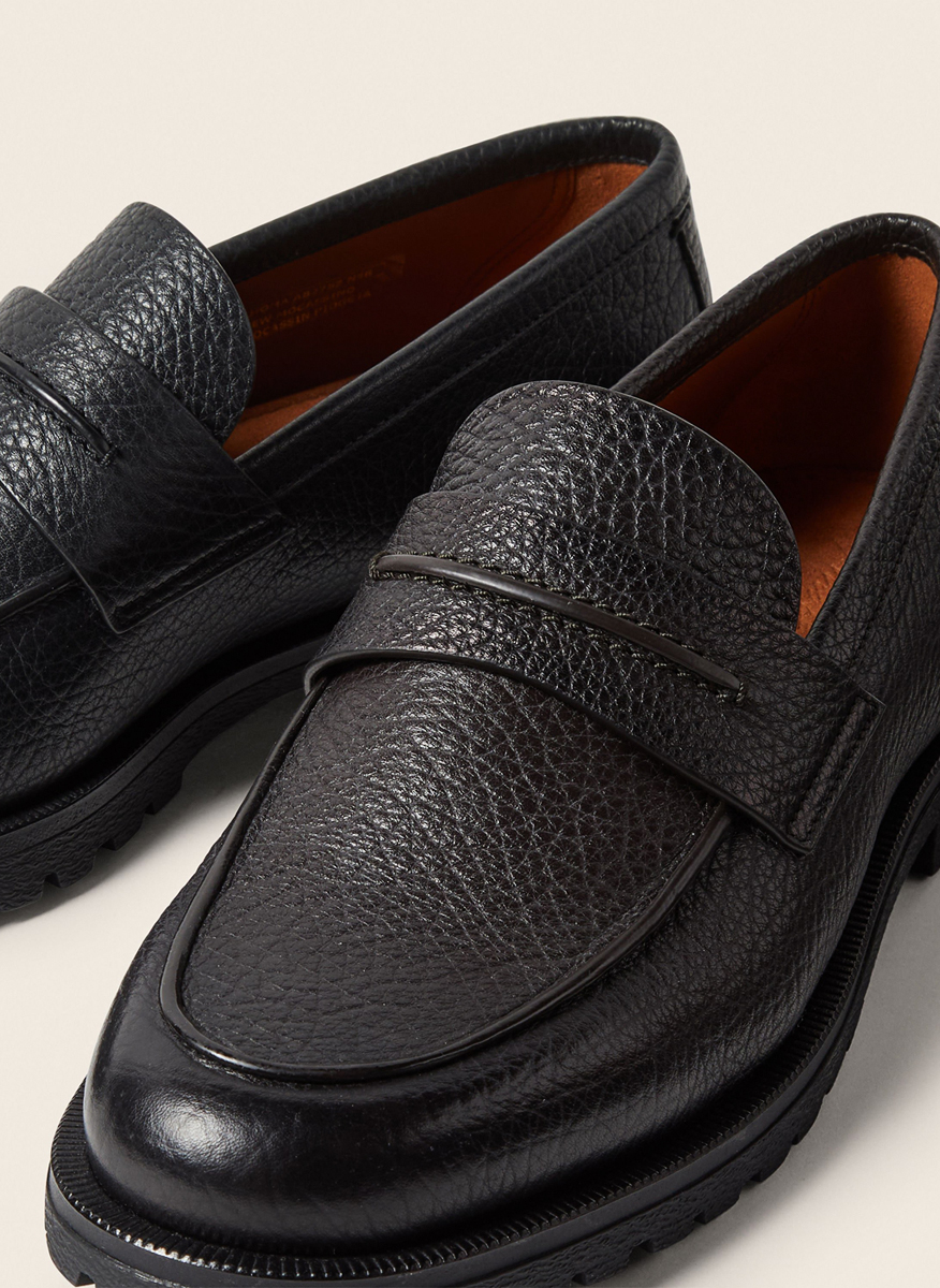 Zegna 'Pioggia' leather loafers