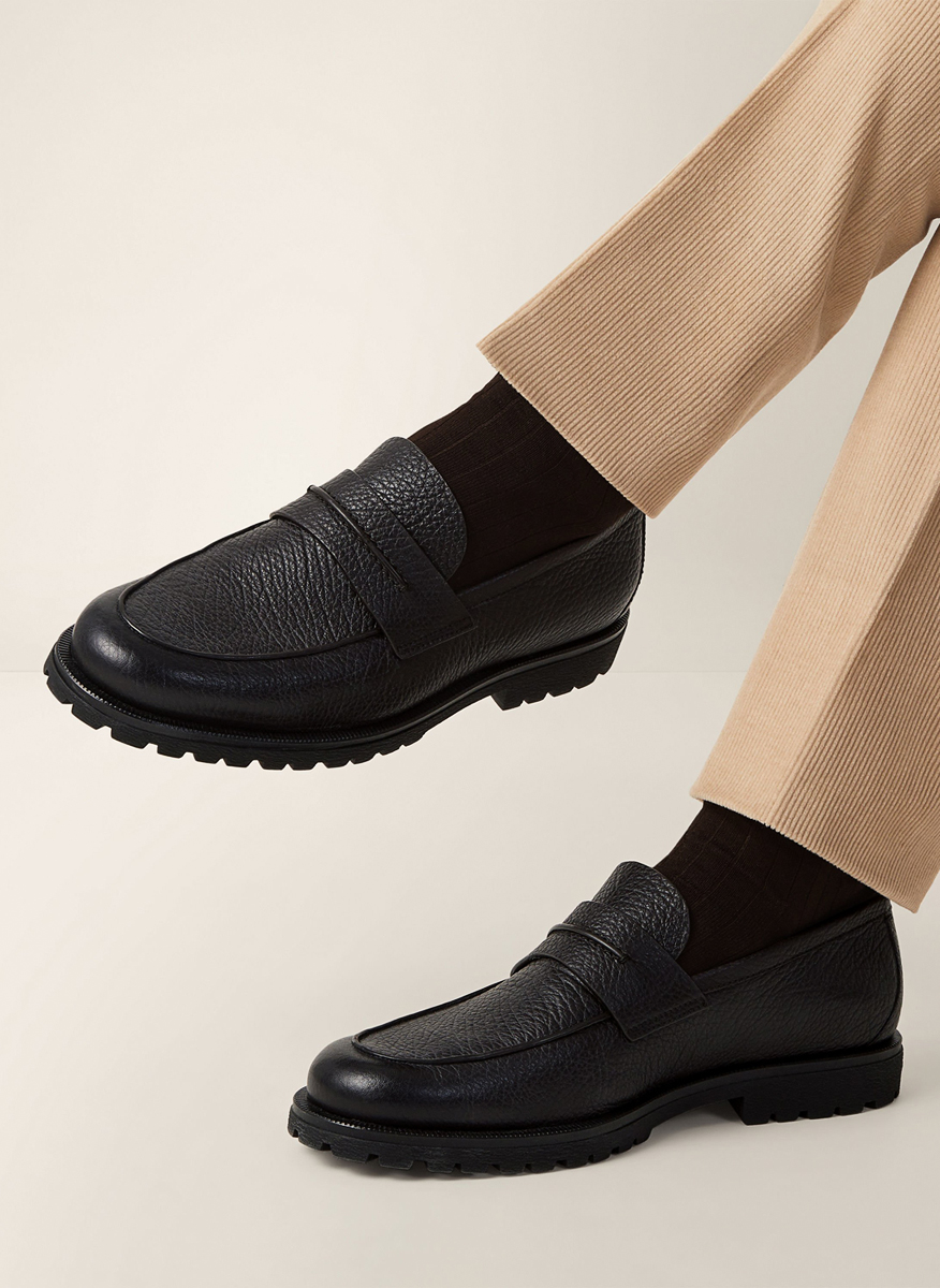 Zegna 'Pioggia' leather loafers