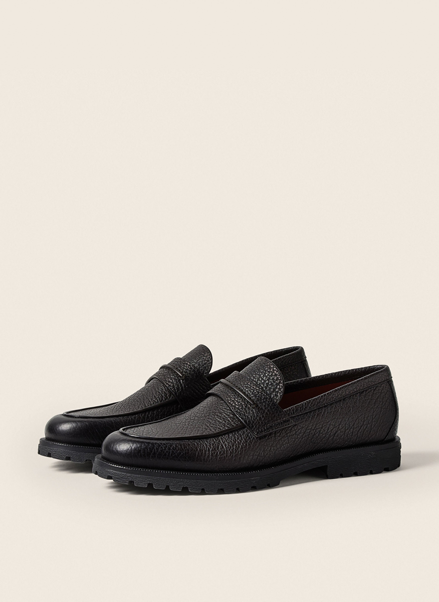 Zegna 'Pioggia' leather loafers