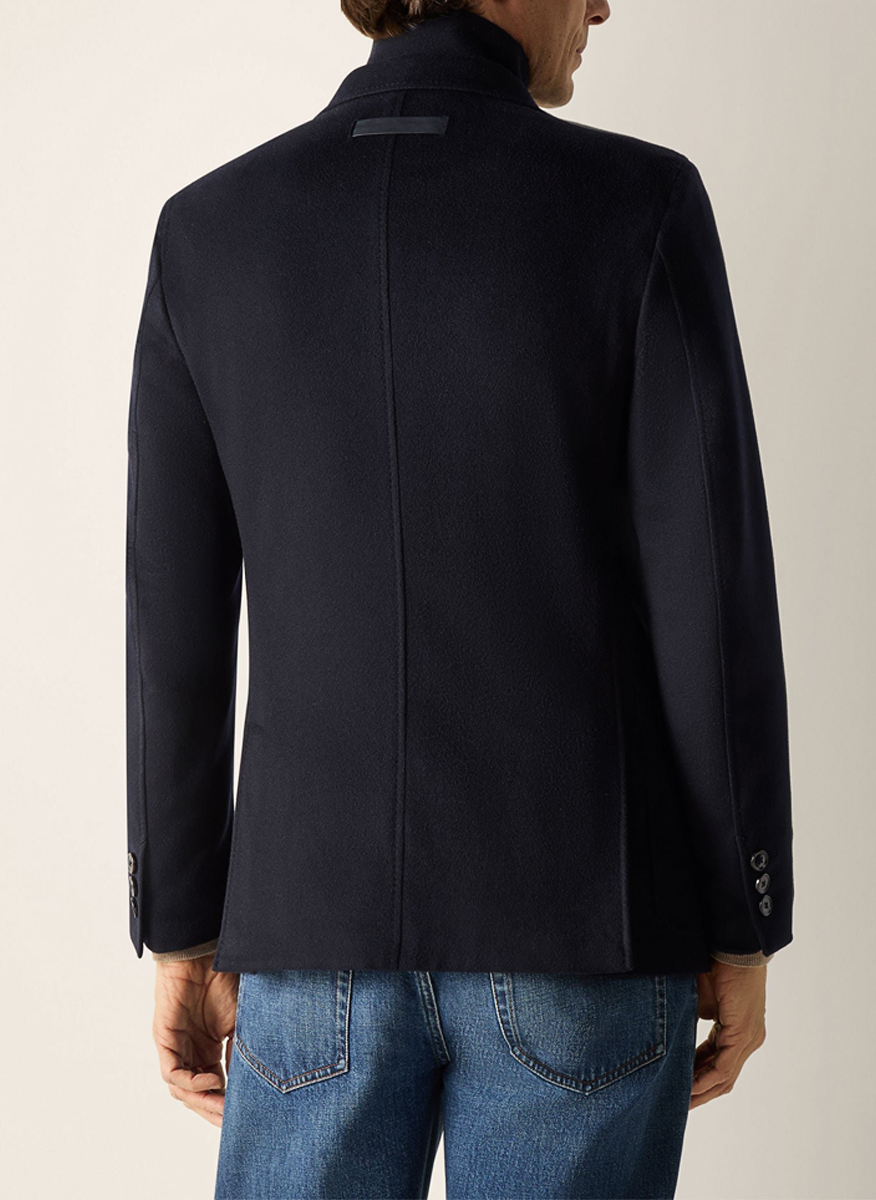 Сако от кашмир с подвижна яка Zegna
