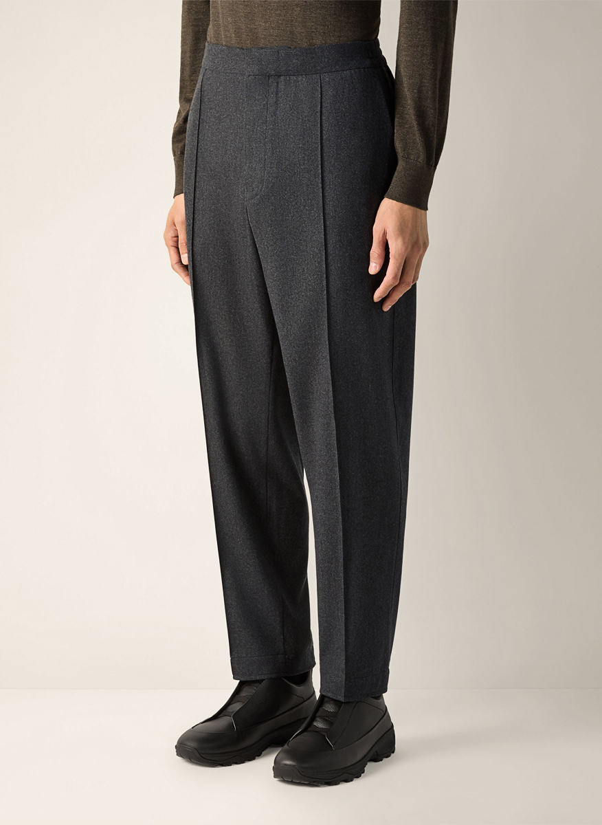 Панталон от вълна и коприна Zegna