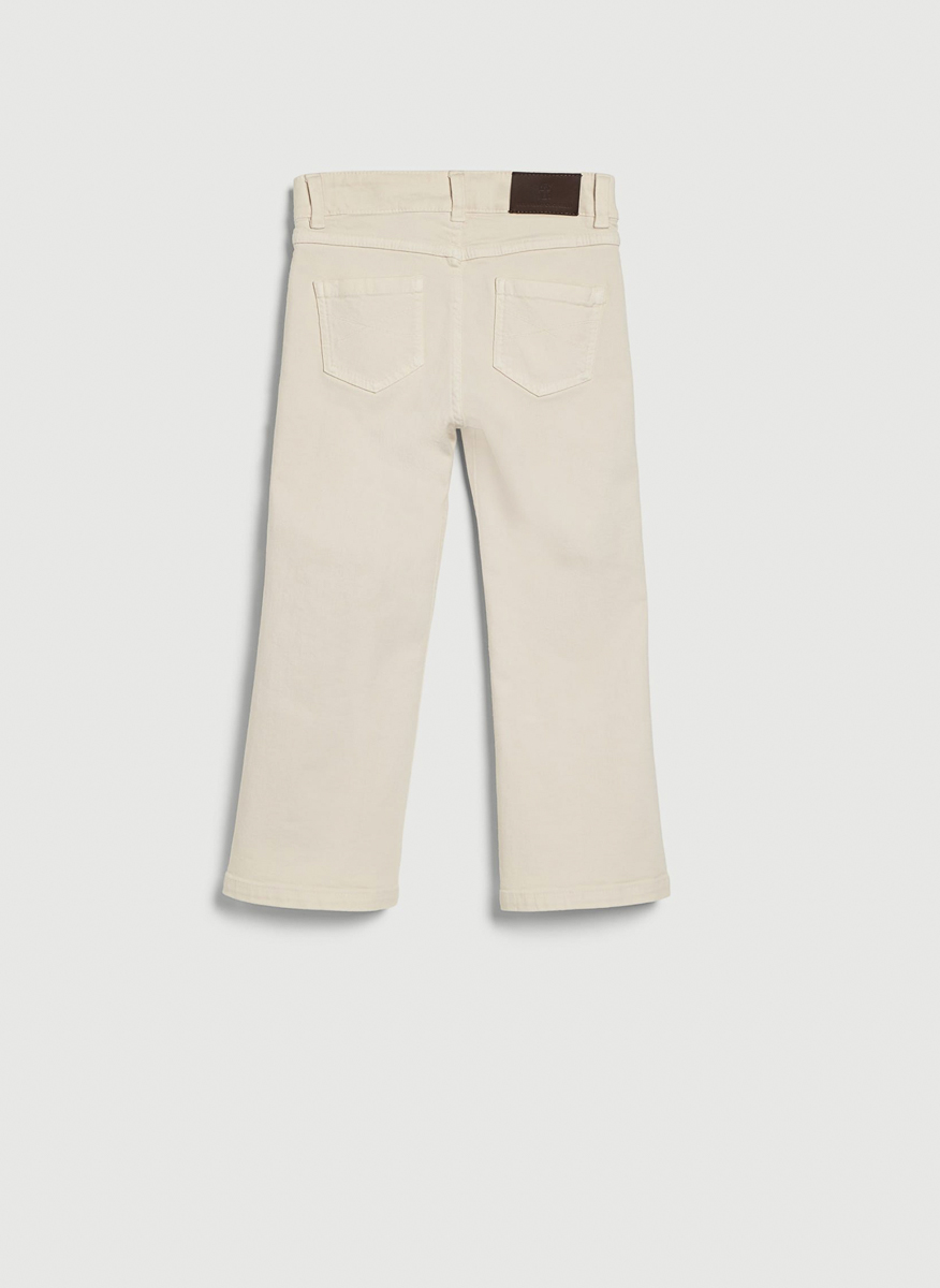 Brunello Cucinelli Kids 8-10 denim trousers with monili