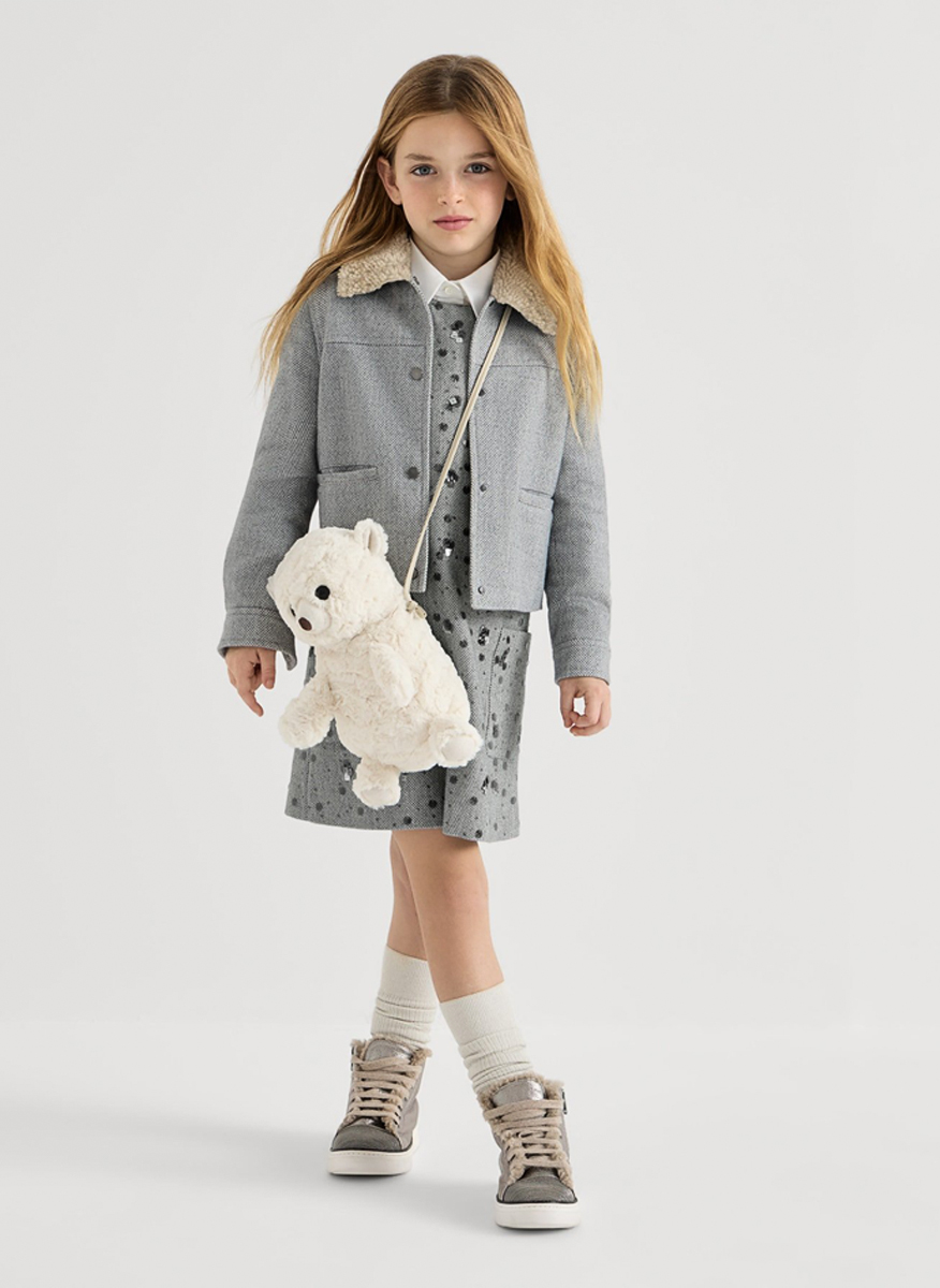 Рокля 'Dazzling dots' Brunello Cucinelli Kids 8-10