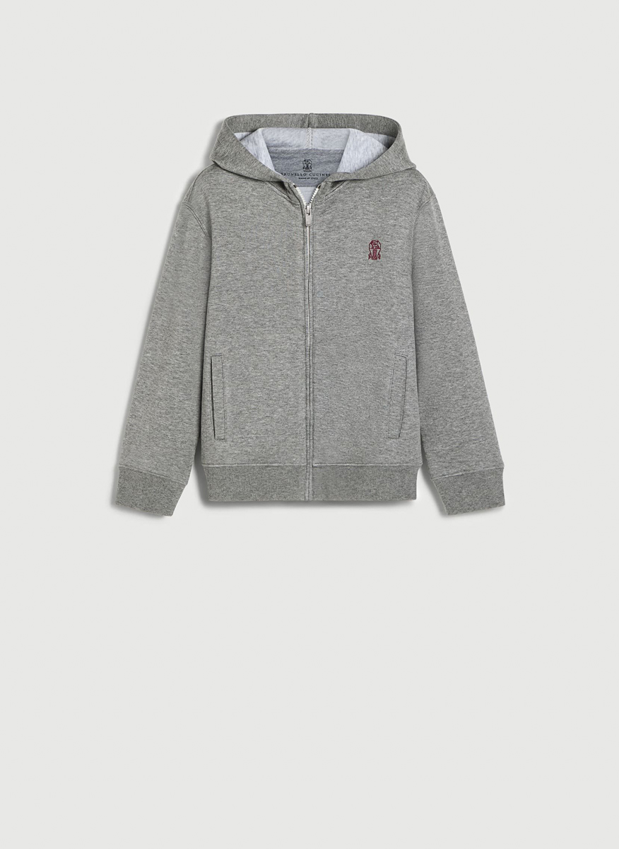 Brunello Cucinelli Kids 12 sweatshirt with embroidery
