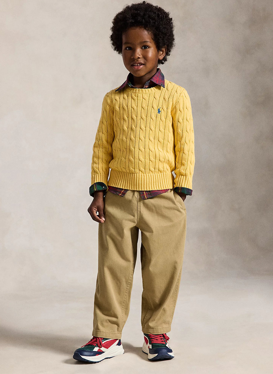 Ralph Lauren Kids 2-7 sweater with embroidery