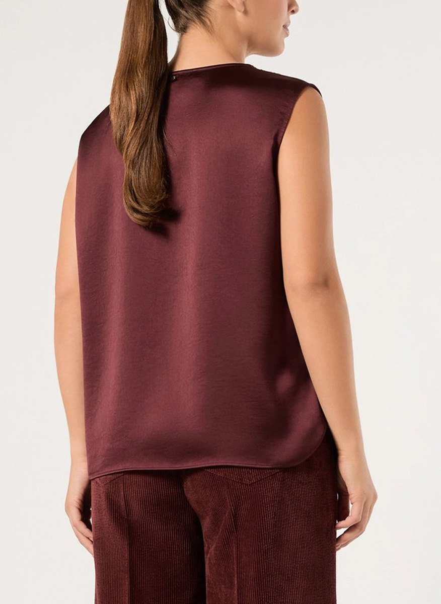 Сатенен топ с дантела Marina Rinaldi Mrspino