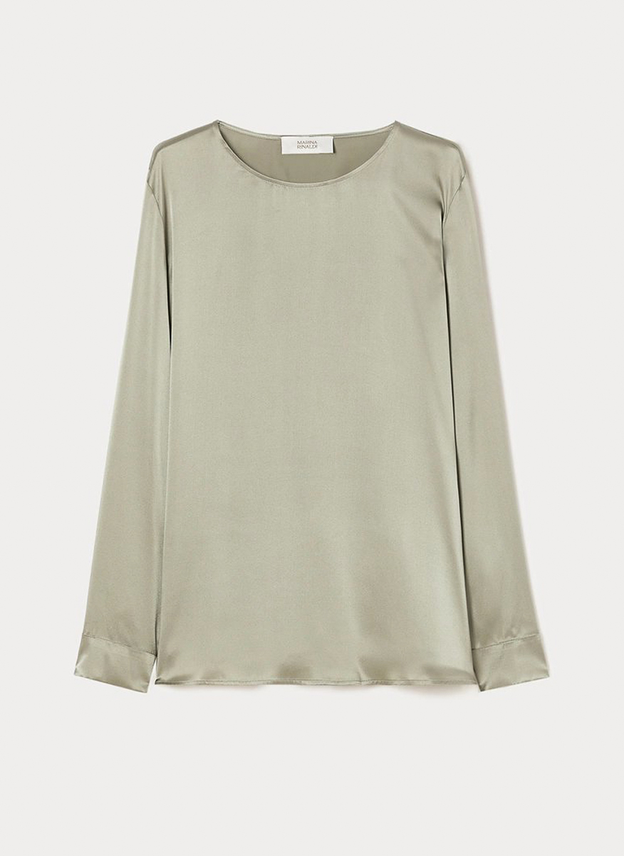 Marina Rinaldi Mrvargento silk blouse