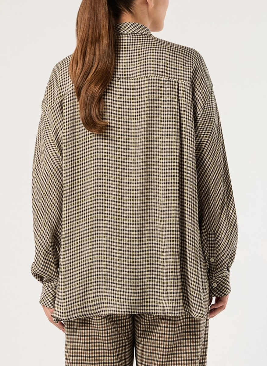 Marina Rinaldi Mrsribes check blouse