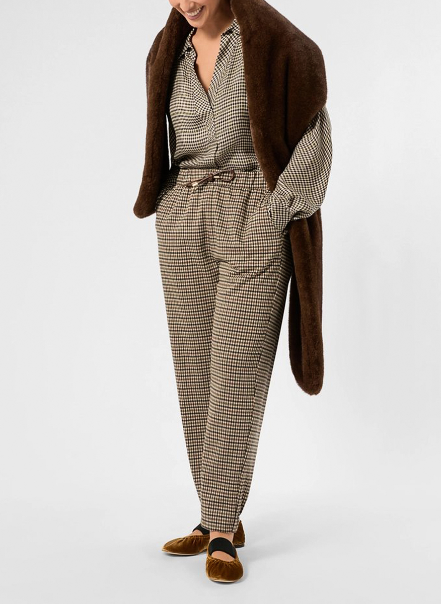 Marina Rinaldi Mrsribes check blouse