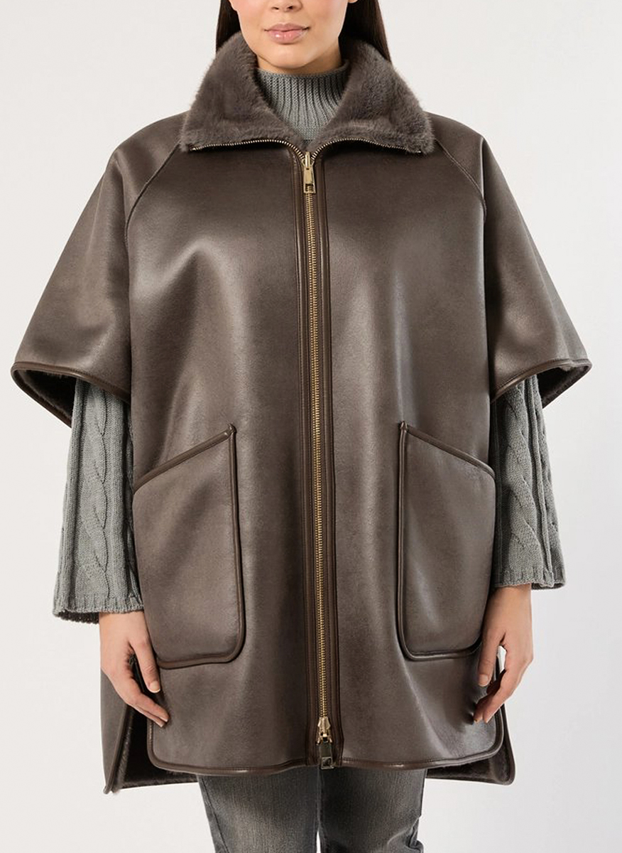 Двулицево яке 'Cape cut' Marina Rinaldi Mrsspuma