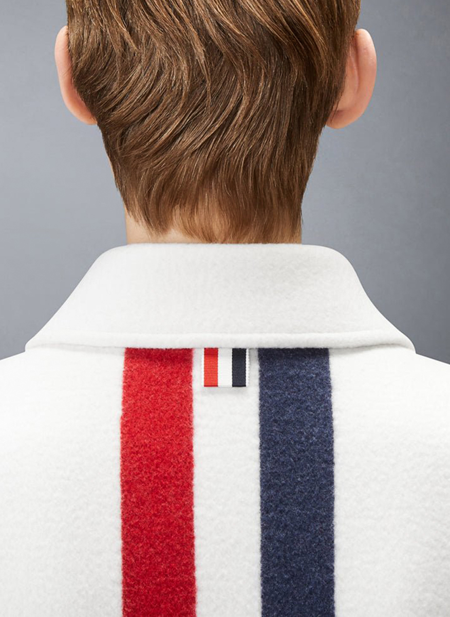 Яке от вълна с раиран мотив Thom Browne