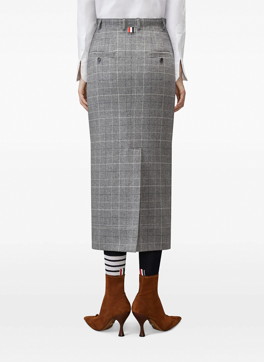Карирана пола от вълна Thom Browne