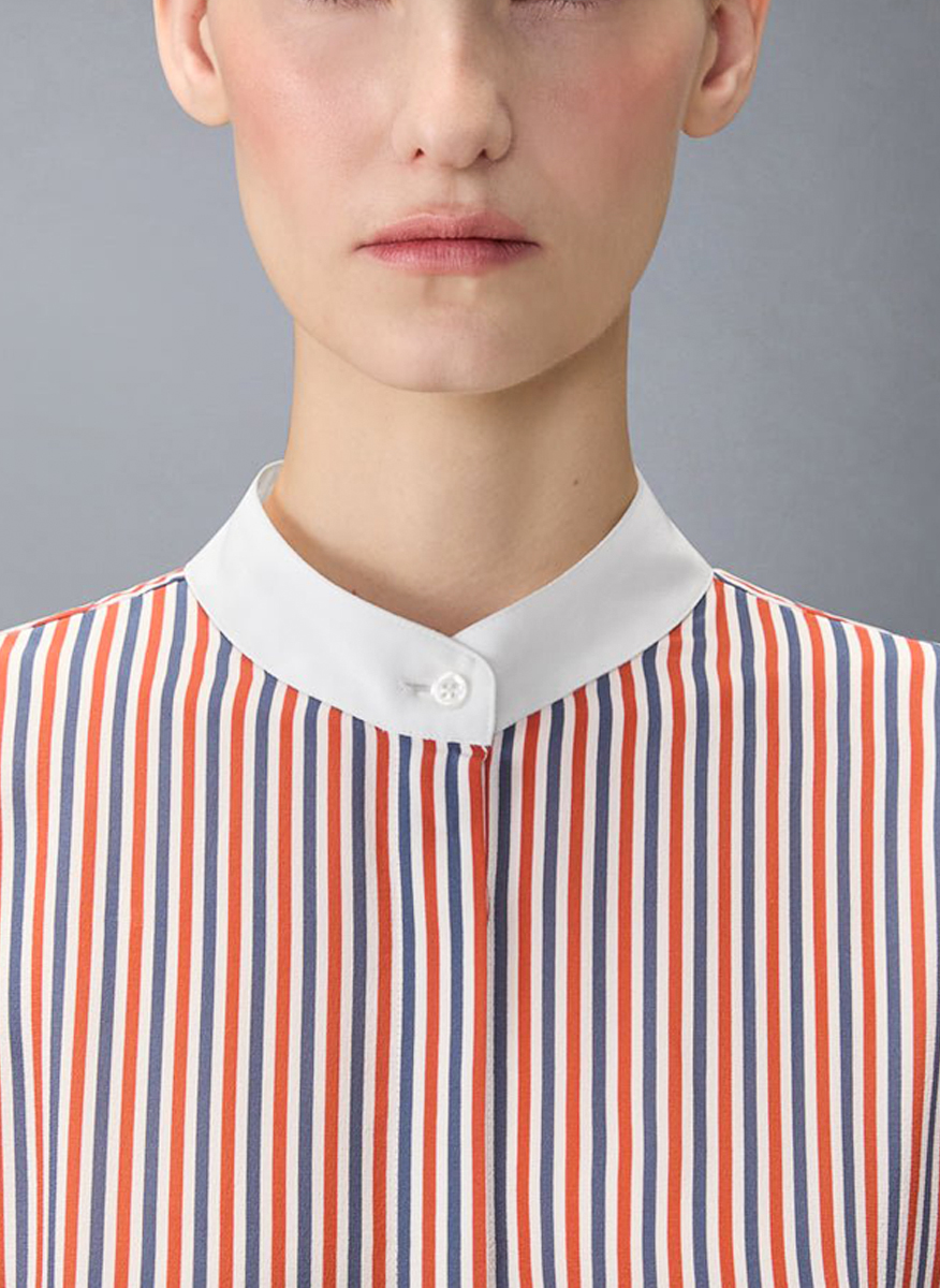 Раирана риза с подвижна яка Thom Browne