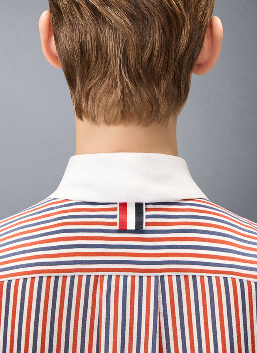Раирана риза с подвижна яка Thom Browne