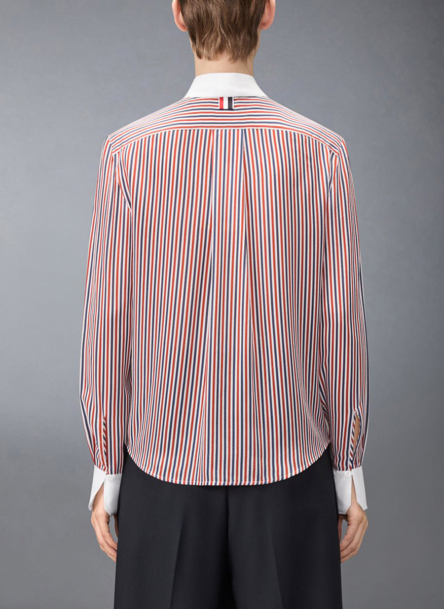Раирана риза с подвижна яка Thom Browne