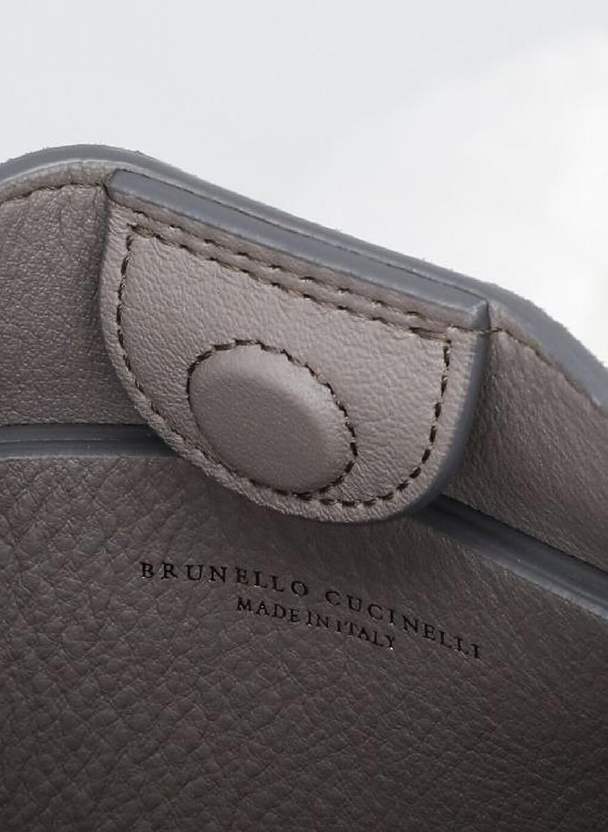Велурена чанта 'Sparkling effect' Brunello Cucinelli