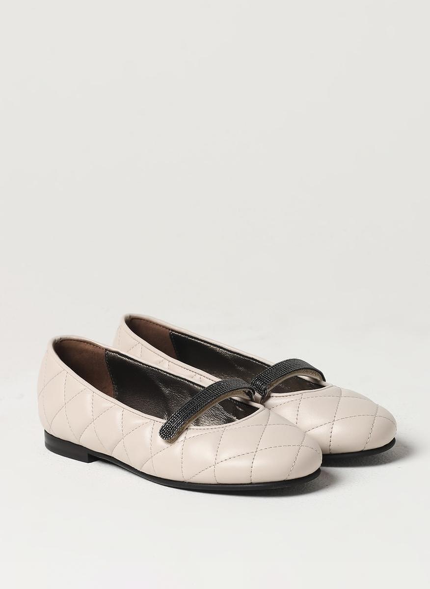Пантофки с монили Brunello Cucinelli Kids