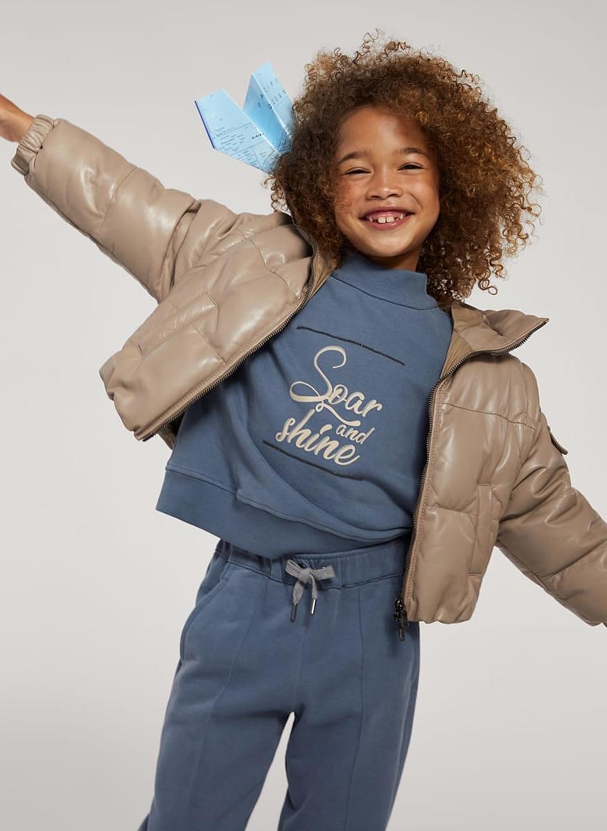 Суитшърт с монили 'Soar and Shine' Brunello Cucinelli Kids 8-10