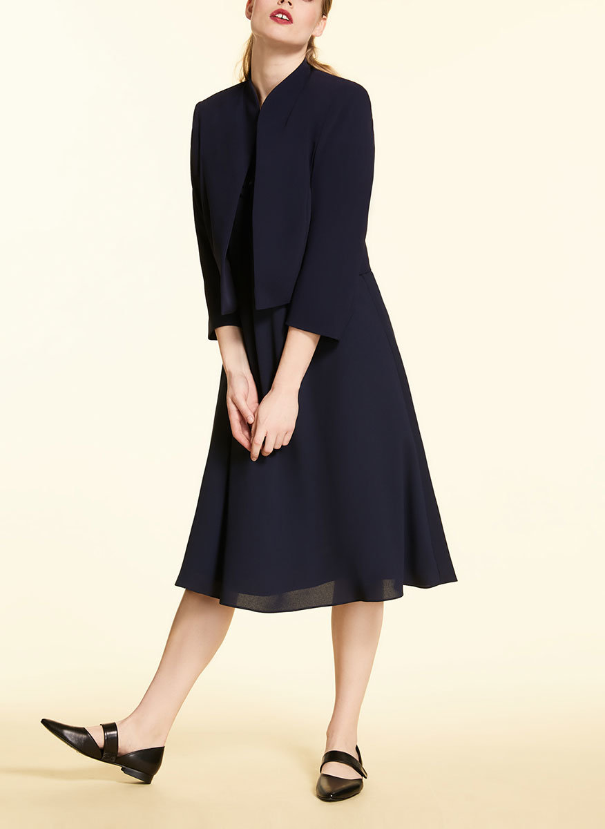 Рокля с плисирани детайли Marina Rinaldi Elegante Daino