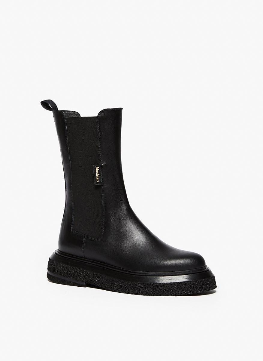 Ботуши от естествена кожа 'Chelsea' Max Mara Englishboot