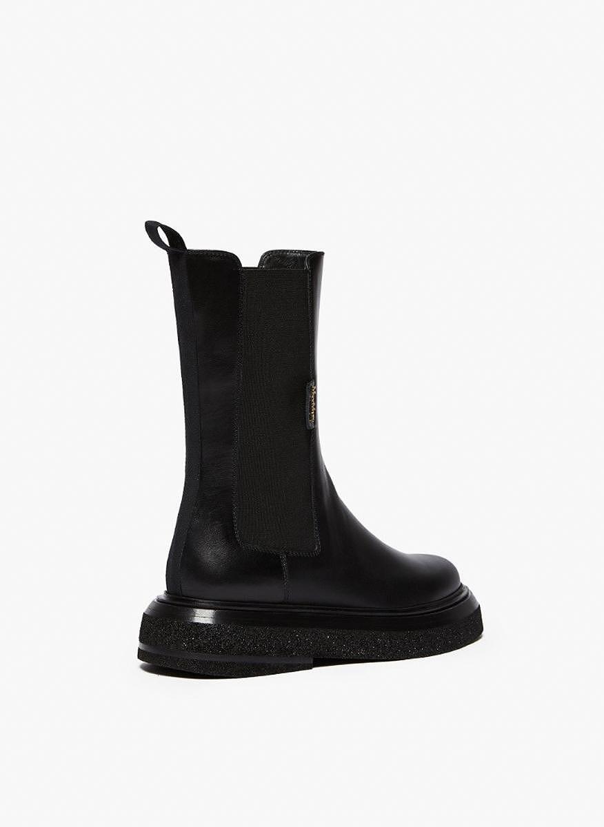 Ботуши от естествена кожа 'Chelsea' Max Mara Englishboot