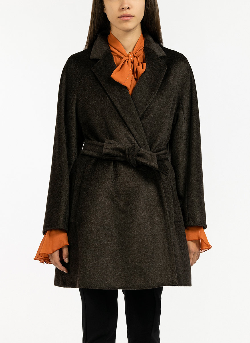 Късо палто с колан Max Mara Soldino