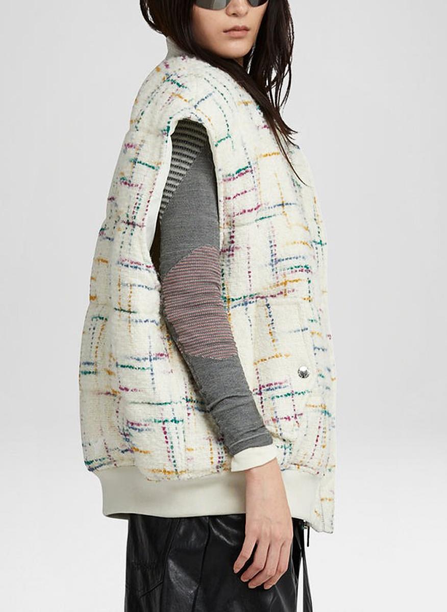 Елек 'Oversize Bomber Vest Tweed' Khrisjoy