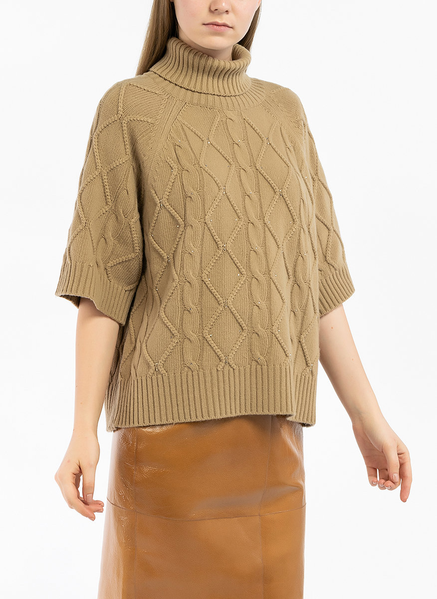 Пуловер с микро бижу Max Mara Studio Sandalo